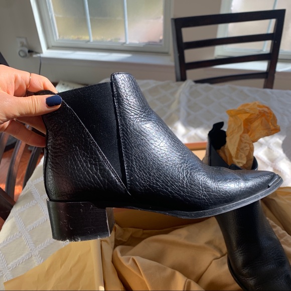 Acne Jensen black boots grained leather size 37 - Picture 6 of 6